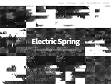 Tablet Screenshot of electricspring.co.uk